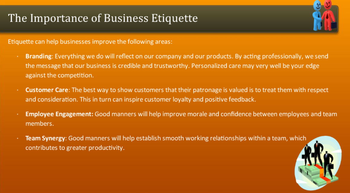 Importance Of Business Etiquette